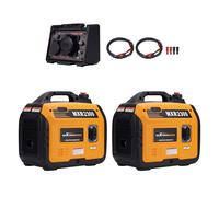 2x Generatore inverter 2.3KW + 32 A Parallelo Kit for All'aperto Campeggio