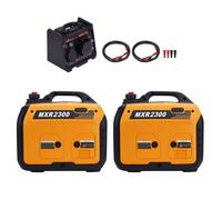 2x Generatore inverter 2.3KW + 32 A Parallelo Kit for All'aperto Campeggio