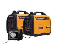 2x Generatore Inverter Silenziato 4 Tempi + Parallelo Kit for Viaggio In Camper