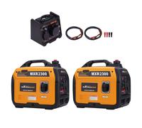 2x Generatore Inverter Silenziato 4 Tempi + Parallelo Kit for Viaggio In Camper