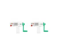 2X Generatore un Manovella per Bambini 6.3V 0.2A Generatore di Elettricità Alimentatore di Emergenza Dinamo Meccanica per La Scienza Dei Bambini