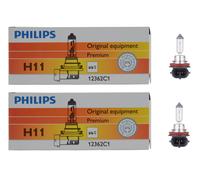 2x Germania Philips H11 Alto Qualità Visione Alogena Luce Lampadina Lampada