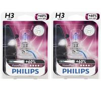 2x Germania Philips H3 Upgrade Visione Forti Ultra Luminoso 12336 Lampada