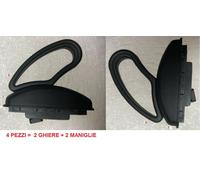 2X GHIERA CORNICE + 2 MANIGLIA LEVA ALZA SEDILE FIAT UNO PANDA CINQUECENTO Y 600