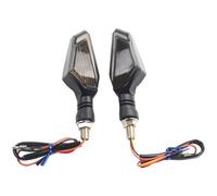 2X Giallo+Blu LED 2in1 Fari Direzionali Moto Lampade Di Marcia Diurna 12V