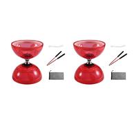 2X Giocattolo da Fitness Diabolo A Doppia Testa con Tre Cuscinetti, Gioco '2600