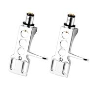 2X Giradischi Universale LP Disco Giradischi Phono Headshell Lega di Allumi3231