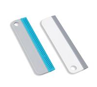 2x Glass Squeegees, Shower Squeegees, Silicone Cleaning Squeegees for Mirrors, Windows And Surfaces In The Kitchen, Bathroom, Car, No Scratches | Sili