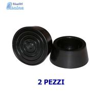 2X GOMMINO GOMMA PIEDINO DI RICAMBIO SCALETTA ACCIAIO PER PISCINE (TOT. 2 PEZZI)