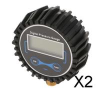 2X Gonfiatore digitale per manometro per pneumatici con schermo LCD