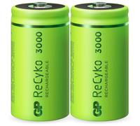 2x Gp Recyko Baby C Batteria Nimh 3000mAh 1,2V HR14 R14 Ricaricabile Batteria