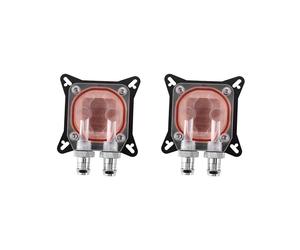 2X Gpu Water Block Cooling Double Channel of Copper Column Scheda Video Image Radiatore Acqua 0.4mm per W40