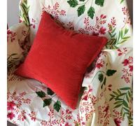 2X Grande Tinta Unita Velluto a Coste Copricuscino Durevole Tessuto Federe Letto