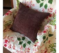 2X Grande Tinta Unita Velluto a Coste Copricuscino Durevole Tessuto Federe Letto