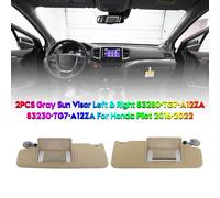 2X Gray Sun Visor L & R 83280-TG7-A12ZA 83230-TG7-A12ZA PER Honda Pilot 16-22 T0