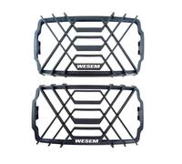 2x Griglia di Protezione per Faro Angolare 220x123 mm Grata Protezione Nero Set