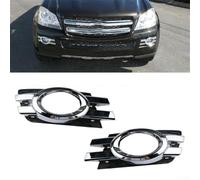 2x Griglia Fari Antinebbia Cromata Per Mercedes GL X164 | Cromatura lucida, plastica , per facile installazione, design OEM, coppia completa