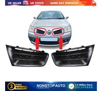 2X Griglia Paraurti Anteriore Pannello Sinistro e Destro Per Renault Megane (