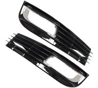 2x GRIGLIA PARAURTI ANTERIORE SINISTRA + DESTRA NERO-CROMO PER AUDI A8 D3 08-10