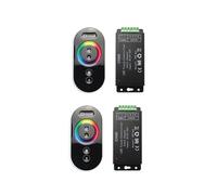2X GT666 RGB LED LED Strip Controller Wireless RF Touch Remote 12V 24V 18A 3 Canali Luci Dimmer un Nastro