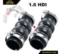 2X Guaina di Sovralimentazione per Fiat 1.6 JTD Citroen Jumpy Expert 1.6 HDI