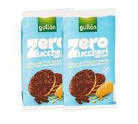 2X Gullon Zero Zuccheri Gallette di Mais Ricoperte di Cioccolato, Senza Zuccheri Aggiunti 100g