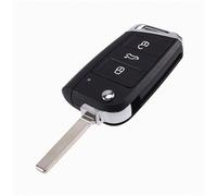 2x Guscio per chiave auto a 3 pulsanti, pieghevole, compatibile con telecomando MBQ, con lama stretta, alloggiamento per chiave, regalo a sorpresa