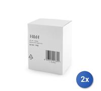 2x H&H Brocca con ring colorata lt. 2,4