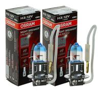 2X H3 12V 55W PK22S Night Breaker UNLIMITED +110% 1St.Osram
