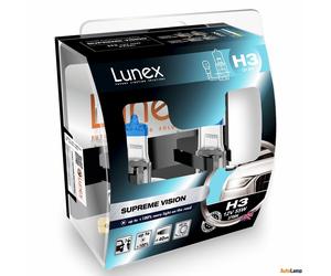 2x H3 3700K Lunex SUPREME VISION 55W 12V Lampadine Faro Alogene PK22s