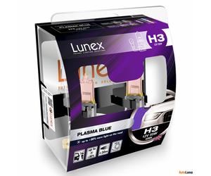 2x H3 4200K Lunex PLASMA BLUE 55W 12V Blu Lampadine Faro Alogene PK22s