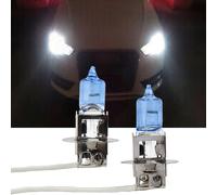 2x H3 Alogena Nebbia Guida Lampadina Conversione Kit Super Luminoso Bianco 100W