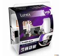2x H9 4200K Lunex PLASMA BLUE 65W 12V Blu Lampadine Faro Alogene PGJ19-5