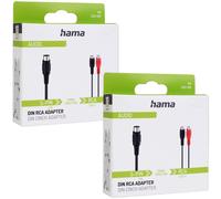 2x Hama Adattatore Cinch din 5 Pin Spina Din A 2x Rca Stereo