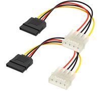 2X Hama Adattatore Di Alimentazione Spina 5,25" 4-Pin A Spina SATA 15-Pin