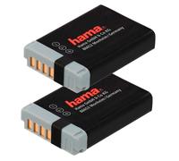 2x Hama Batteria Per per Canon NB-13L Powershot G5-X G7-X G9-X SX740 Etc