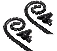 2x Hama Cavo a Spirale 3M Tubo Kabel-Schlauch Kabel-Kanal TV PC Hifi Edp