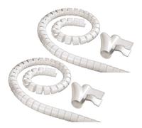2x Hama Cavo a Spirale 3M Tubo Kabel-Schlauch Kabel-Kanal TV PC Hifi Edv