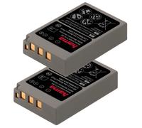 2x Hama Ioni di Litio Batteria Per Olympus BLS-50 Om-D E-M10 E-M5 Mark II III IV