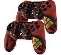 2x Hama Set Skin Custodia Protettiva Grip Thumb-Grip Per Sony PS4 Controller