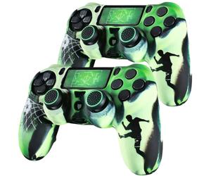 2x Hama Set Skin Custodia Protettiva Grip Thumb-Grip Per Sony PS4 Controller