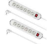 2x Hama Spina Multipresa 6-Fach con Interruttore Supporto Ciabatta Presa