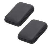 2X Hard Disk Drive Antiurto Sacchetto Filtro di Copertura Della Chiusura Lampo da 2,5 Pollice Nero