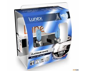 2x HB3 Lunex Platinum White 4000K 9005 65W 12V Lampadine Faro Alogene P20d