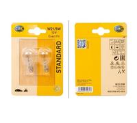 2x Hella 12V 21W W21/5W W3x16d T20 Lampadina Glassockel-Lampe Auto Automobile