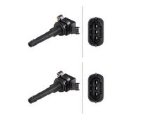 2X HELLA 5DA 358 000-921 Bobina Di Accensione Per Toyota Corolla Compact Corolla