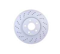 2x HELLA 8DD 355 106-851 PRO Disco freno Anteriore 330mm