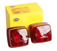 2x Hella Fanale Posteriore Universale 12V 24V Luci Set Sinistra Destra Luce