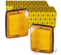 2X HELLA FARI Indicatori Giallo Nero Doppio Set