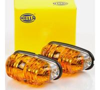 2x HELLA indicatore luminoso lampeggiante per trattore d'epoca VW Garbus Karm...